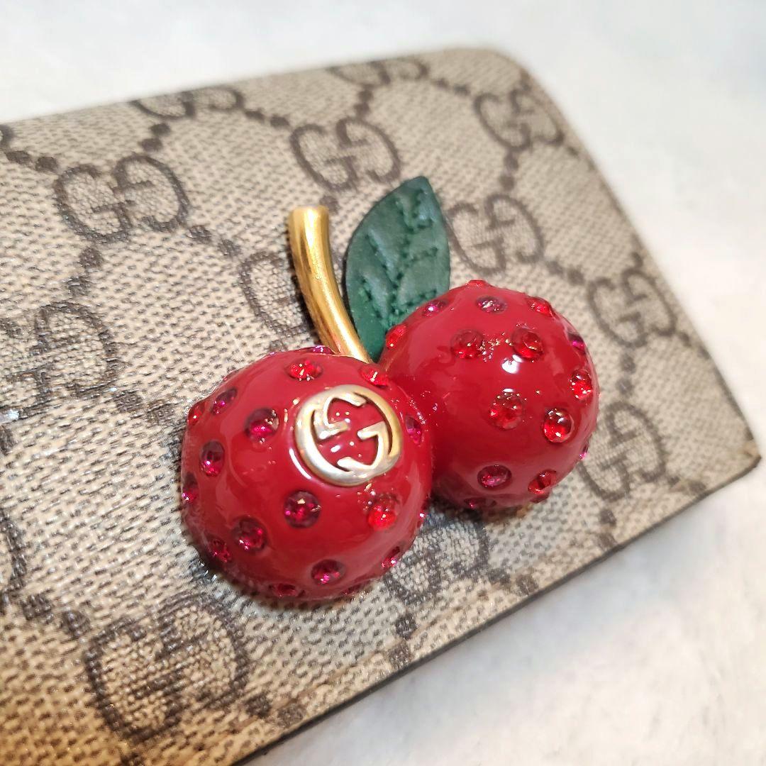 美品 希少 GUCCI さくらんぼ GGスプリーム レザー チェリー - メルカリ