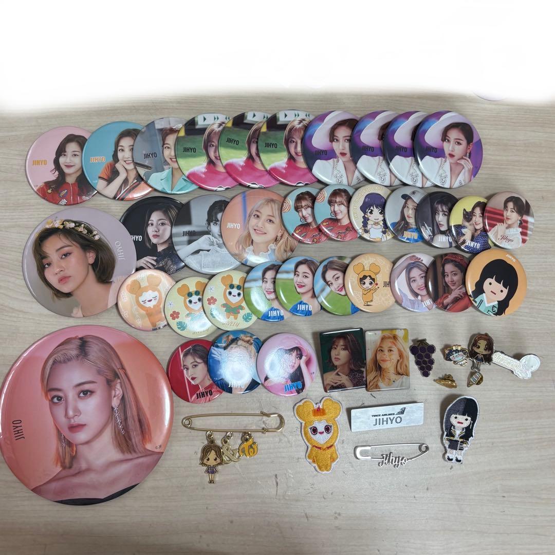 TWICE One More Time 缶バッチ ジヒョ TWICE ジヒョ 缶バッジ セット