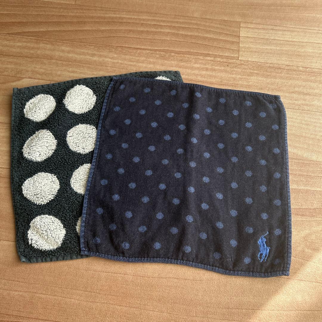 ポロ・ラルフ・ローレン 水玉 今治タオル ハンカチタオル セット売り