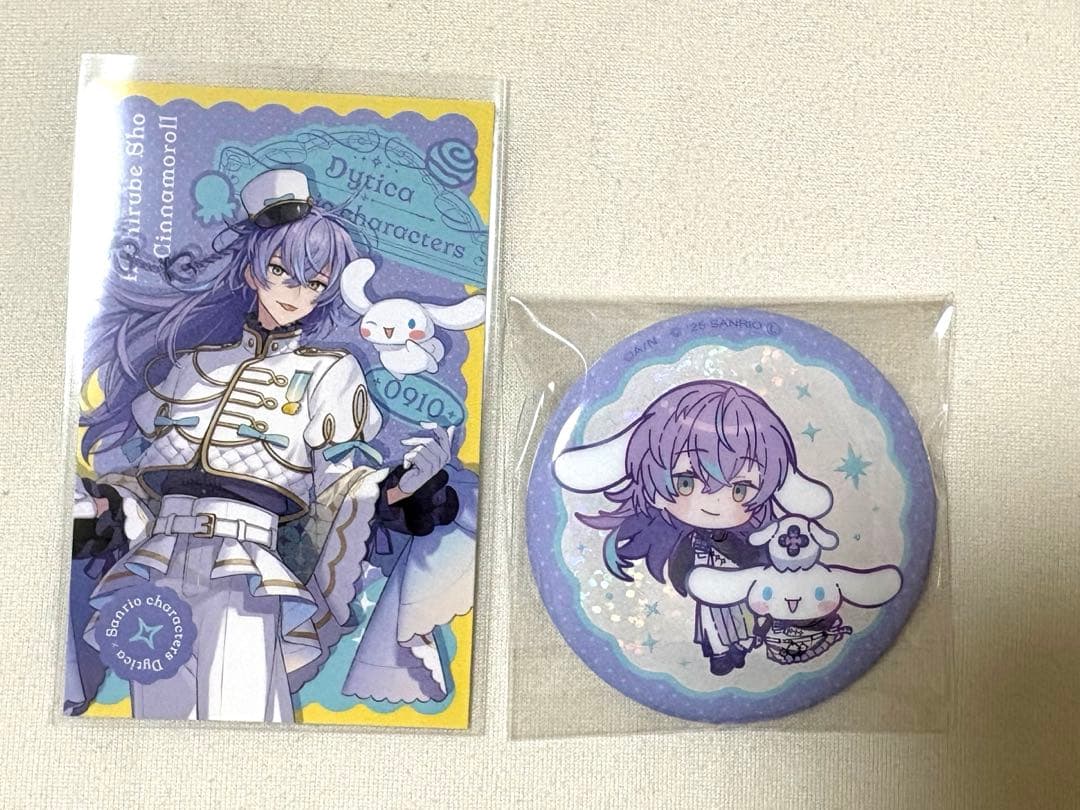 にじさんじ 星導ショウ Dytica サンリオ 缶バッジ チェキ カード