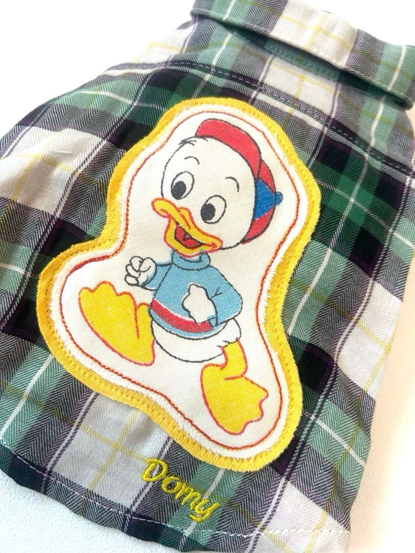 AtelierGG☆新品未使用ヴィンテージ ドナルドダック タータンチェックS