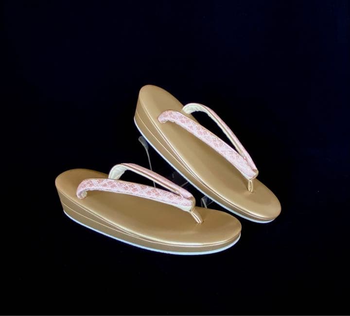 【新品】 草履バッグセット L寸 日本製　ピンクラメ