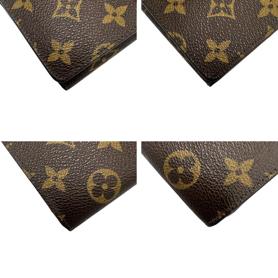 【極美品】ルイヴィトン モノグラム 二つ折り財布 トレゾール ヴィンテージ