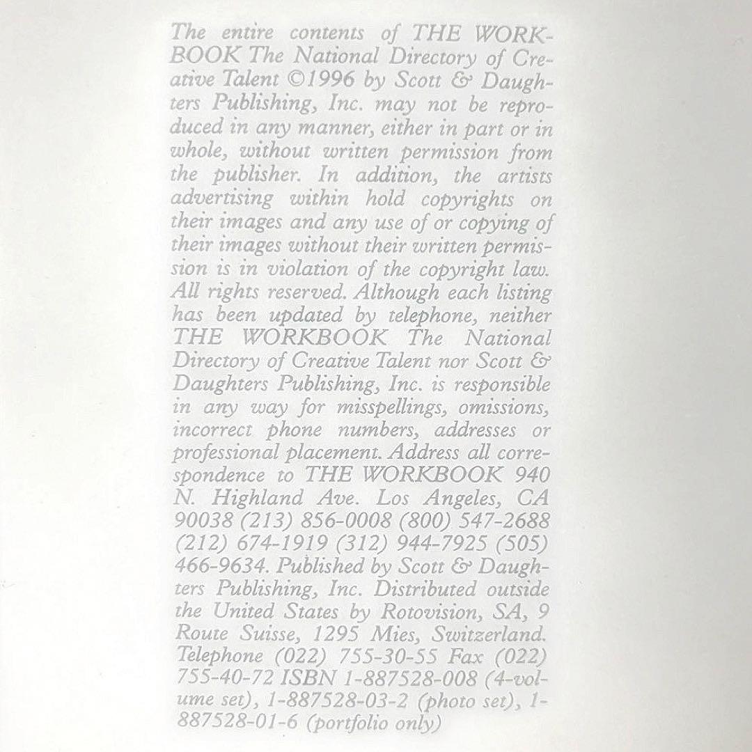 古書:1996's WORKBOOK PHOTOGRAPHY