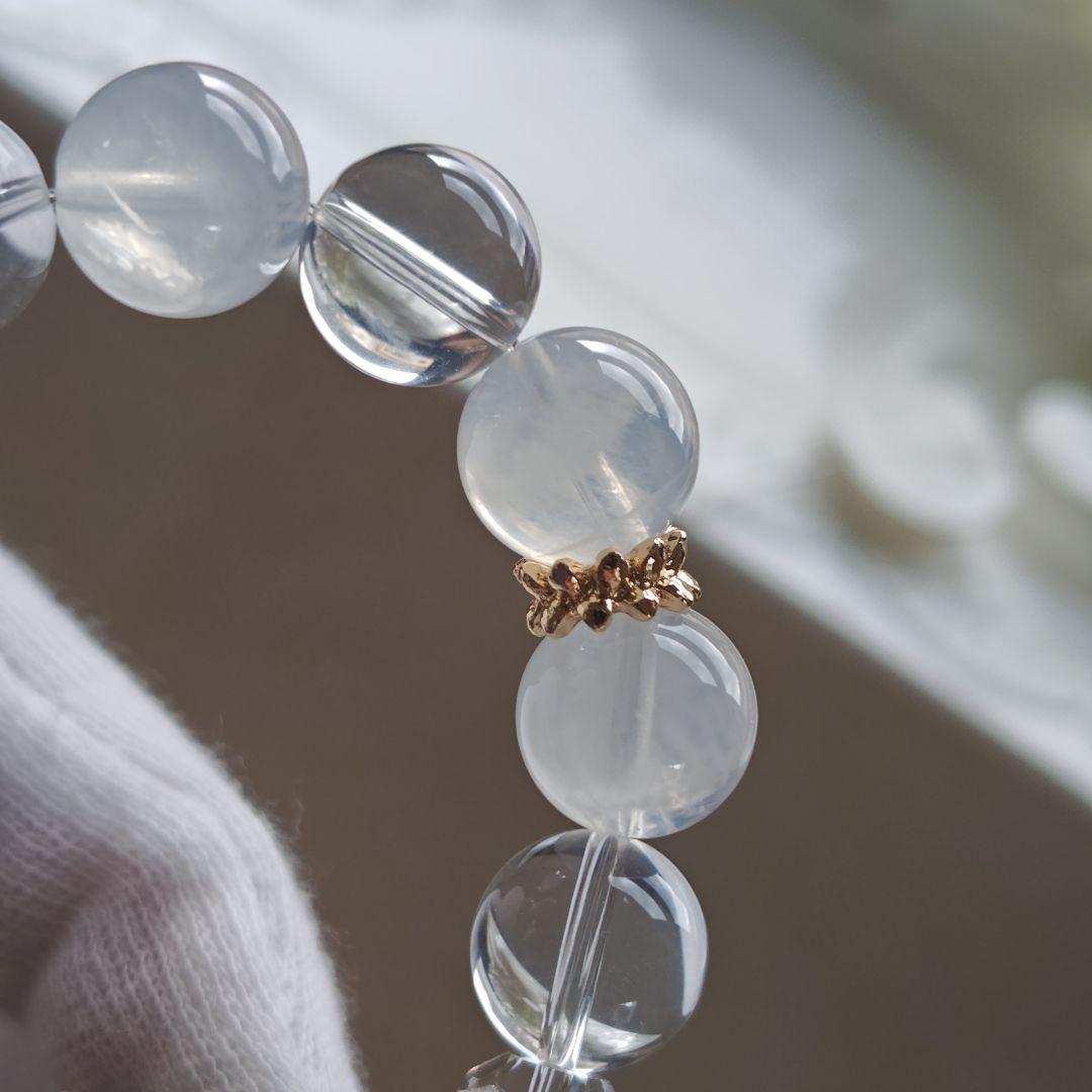 宝石質モスアクアマリン六芒星、ブルートパーズ、K2ムーンクオーツ