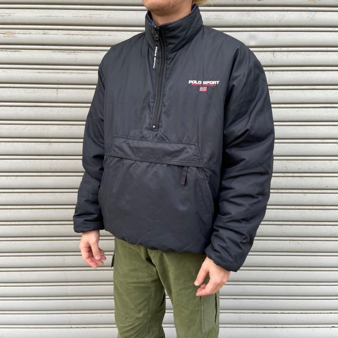 Cherry 90s☆POLOSPORT☆ラルフローレン☆リバーシブルパフ