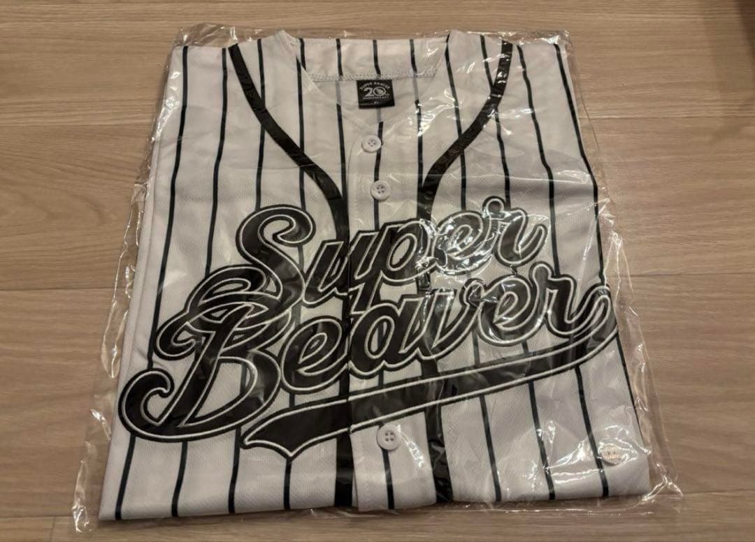 SUPER BEAVER 20周年ベースボールシャツ ストライプ XLサイズ SUPER