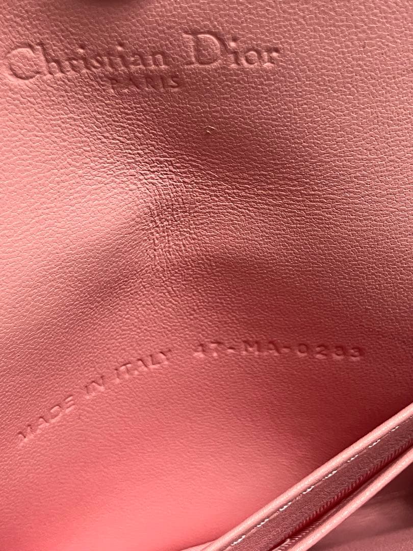 DIOR ミスディオール グリシーヌウォレット ミニ財布 コインケース ピンク