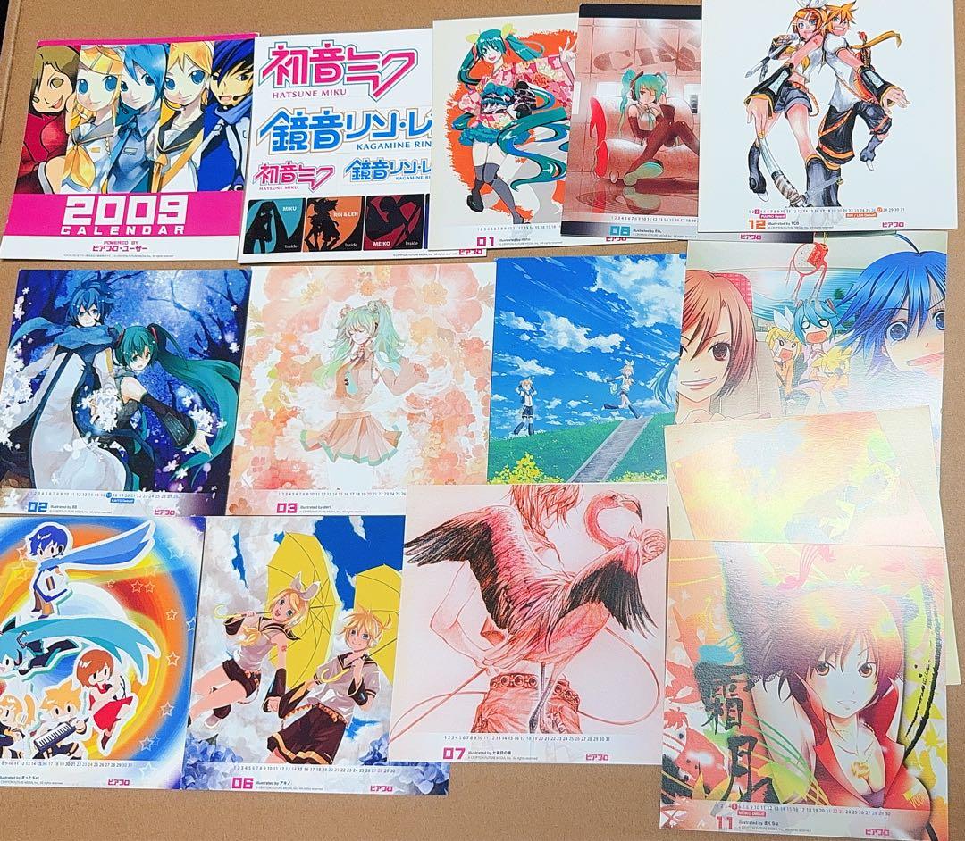 激レア 初音ミク カレンダー ピアプロ ボーカロイド