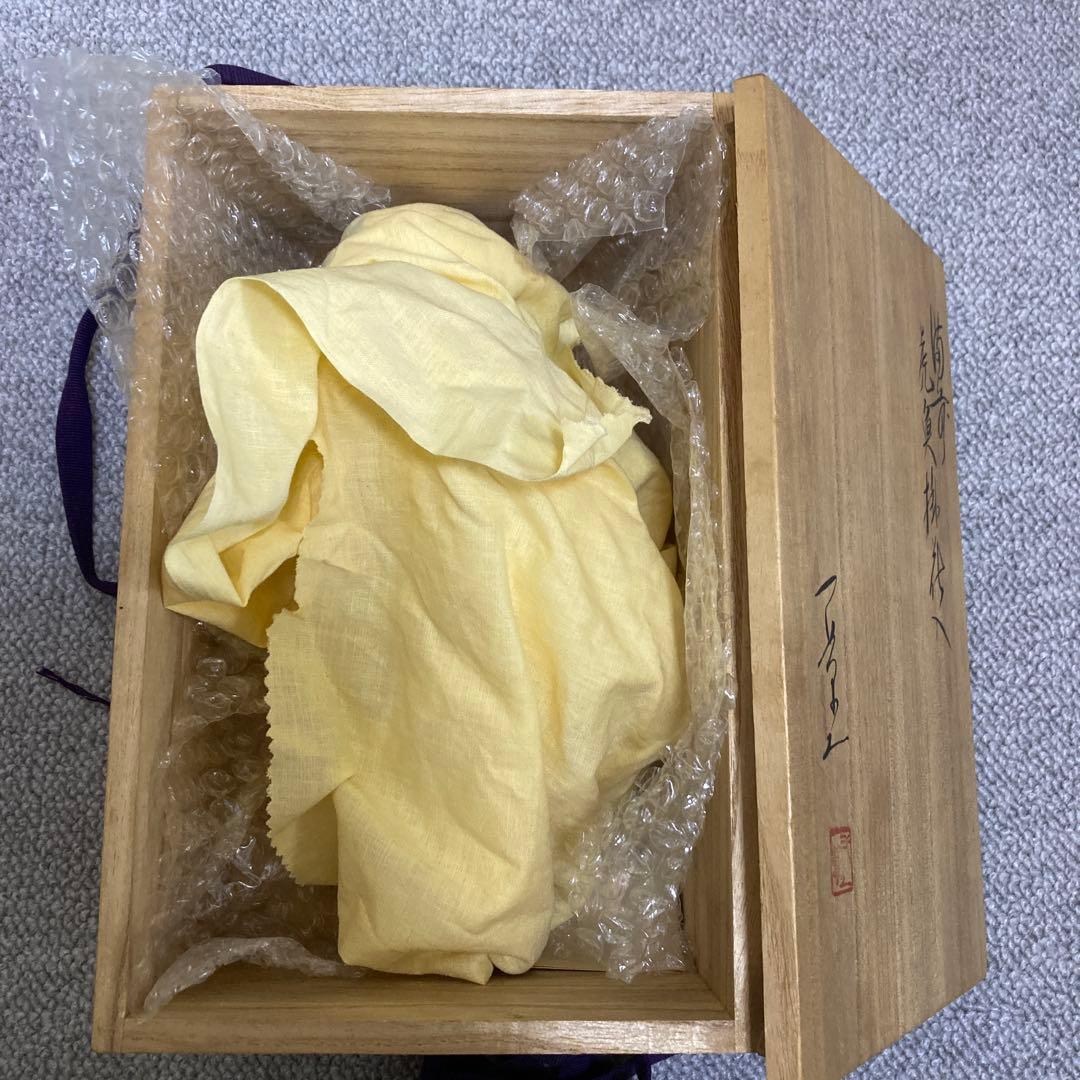 共箱付】一壺作 黄瀬戸 虎魚（おこぜ） 掛役 置物 陶器 骨董品