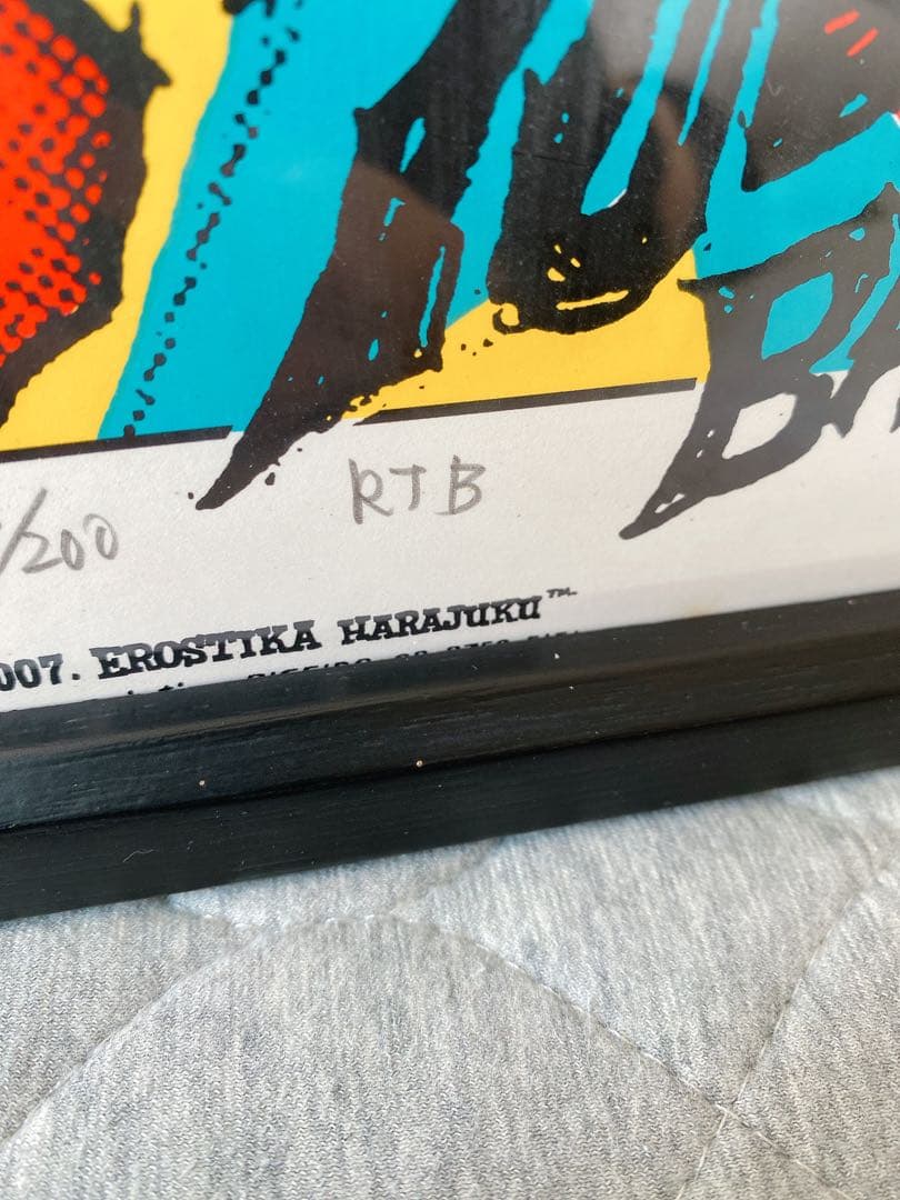 200枚限定　ロッキンジェリービーン　ポスター　ギターウルフ20周年　サイン