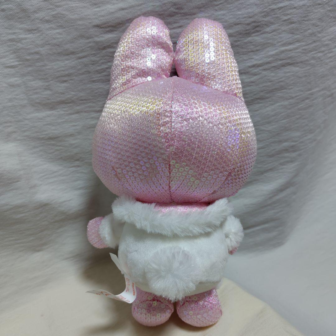 マイメロディ スパンコール ゆきんこ ぬいぐるみ りぼん