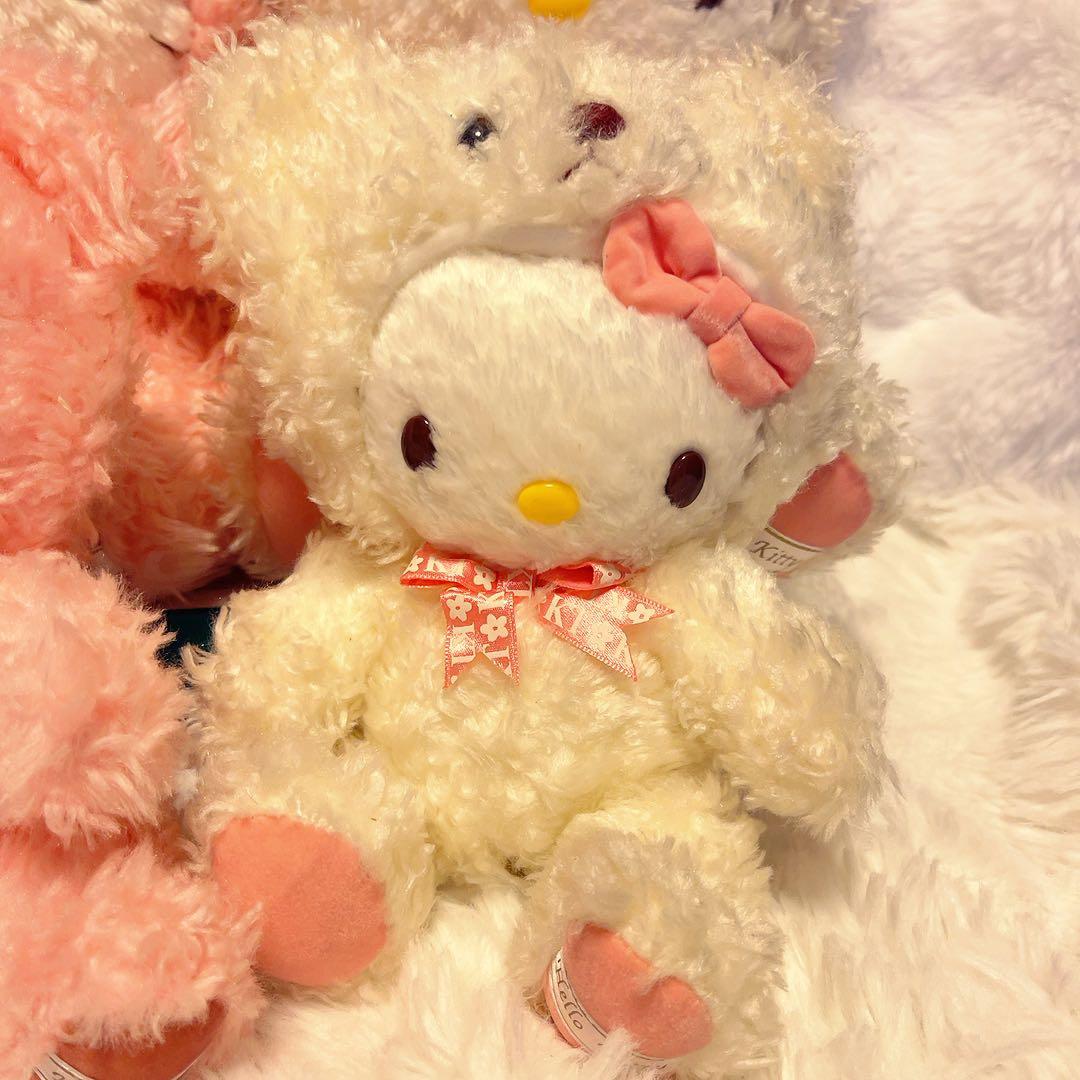 希少レア ハローキティ テディベア キティベア 平成レトロ 大小4点