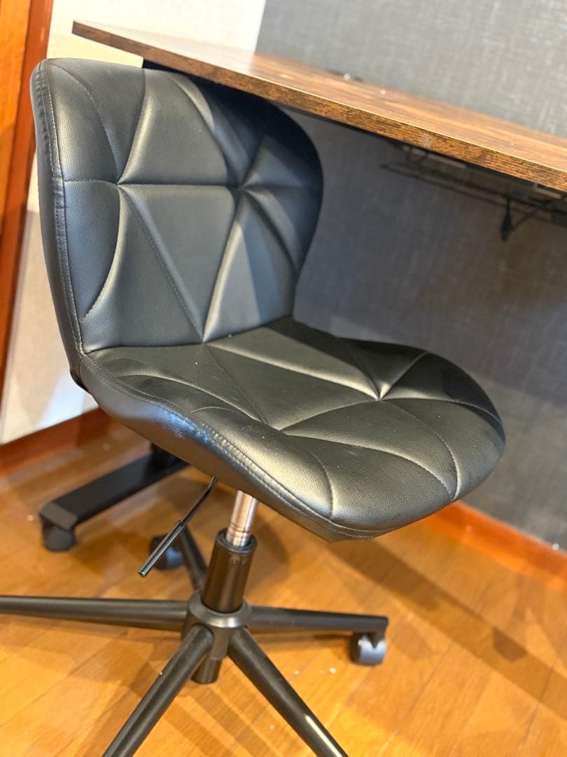 パソコンデスク自動昇降式＆チェア　美品