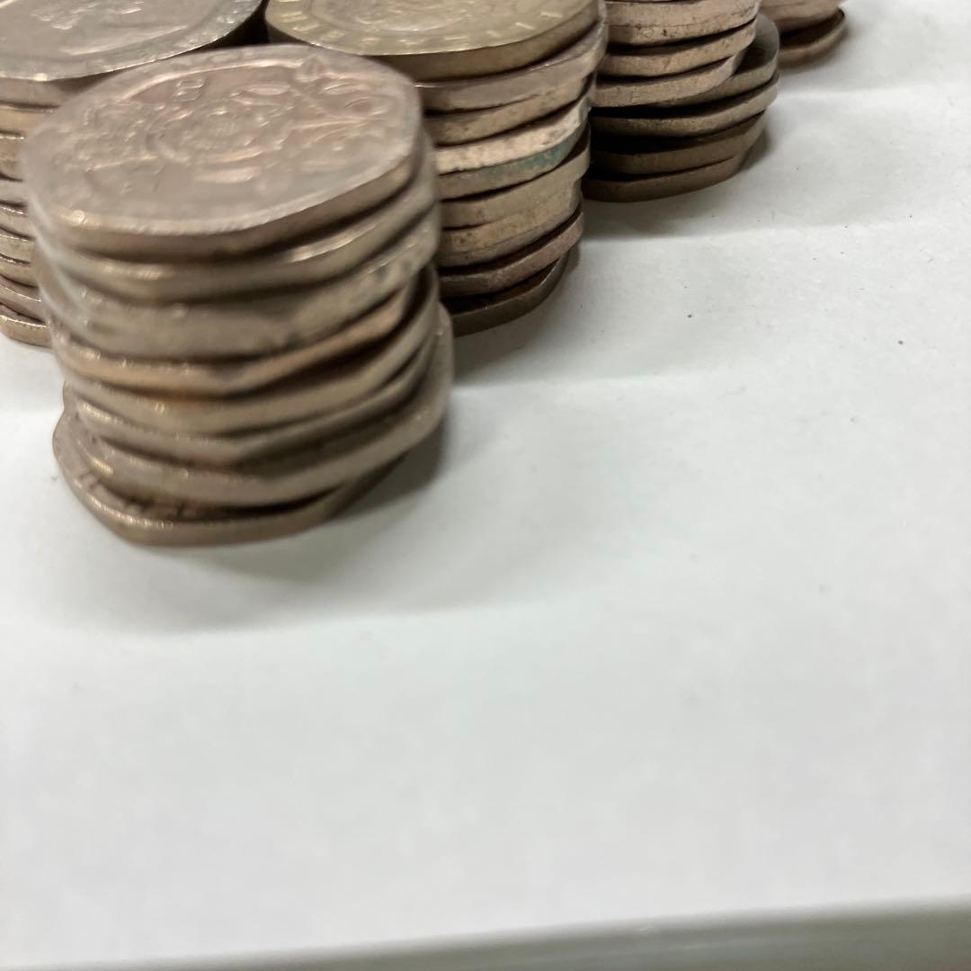 イギリス 20ペンス 100枚 コイン エリザベス 硬貨 古銭 まとめ売り