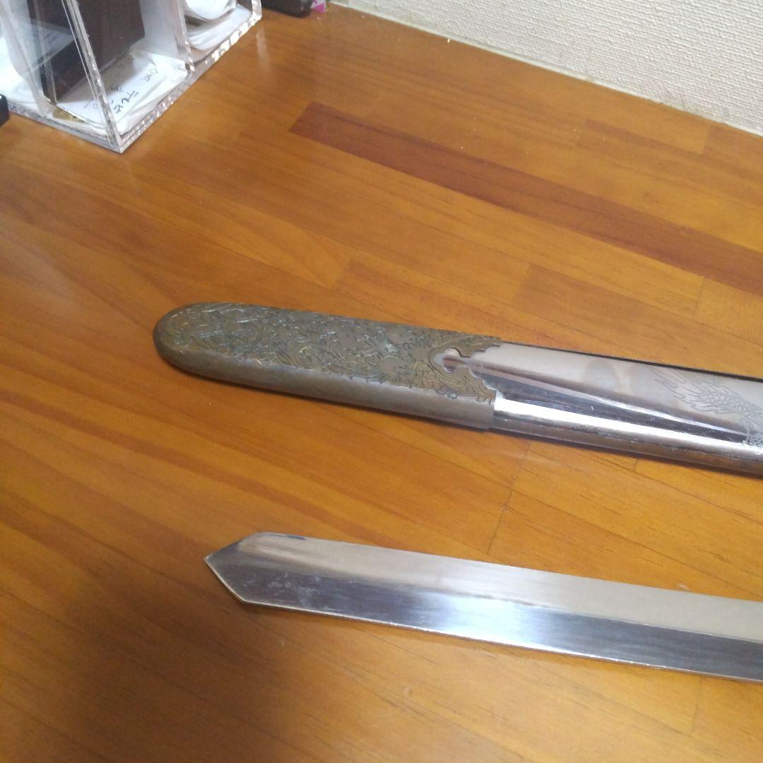 中国剣 装飾的な武器 赤い宝石付き