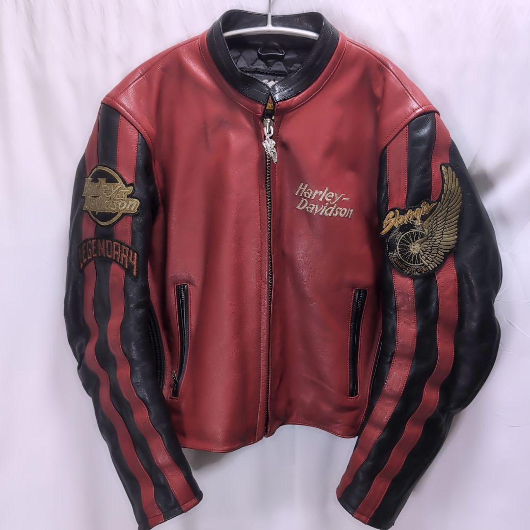 ハーレーダビッドソン ライダース 刺繍 ロゴ 中綿 キルティング