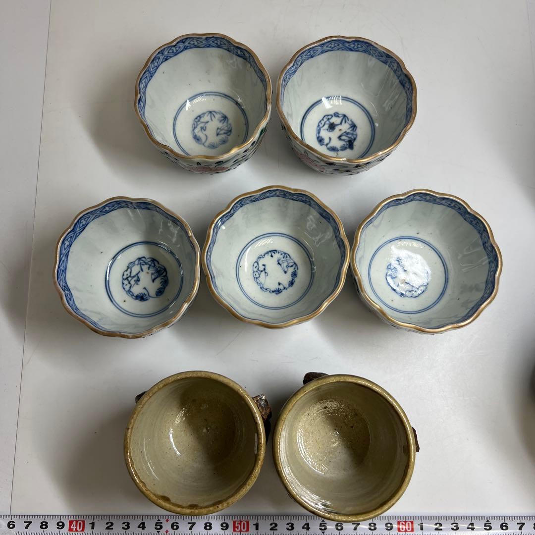 古伊万里 そば猪口等 東Y7-1217②