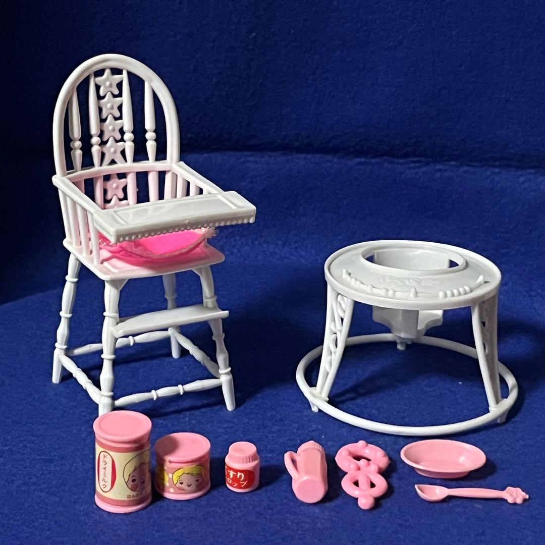 【昭和レトロ】リカちゃんのふたごの赤ちゃん　ミキちゃんマキちゃん&お食事セット