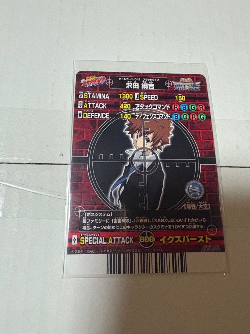 家庭教師ヒットマンREBORN サザンクロス バトルカード No.41 沢田綱吉