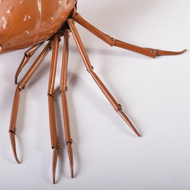 五十一代　明珍宗之作　銅製　伊勢海老　自在置物　共箱　D　R8678