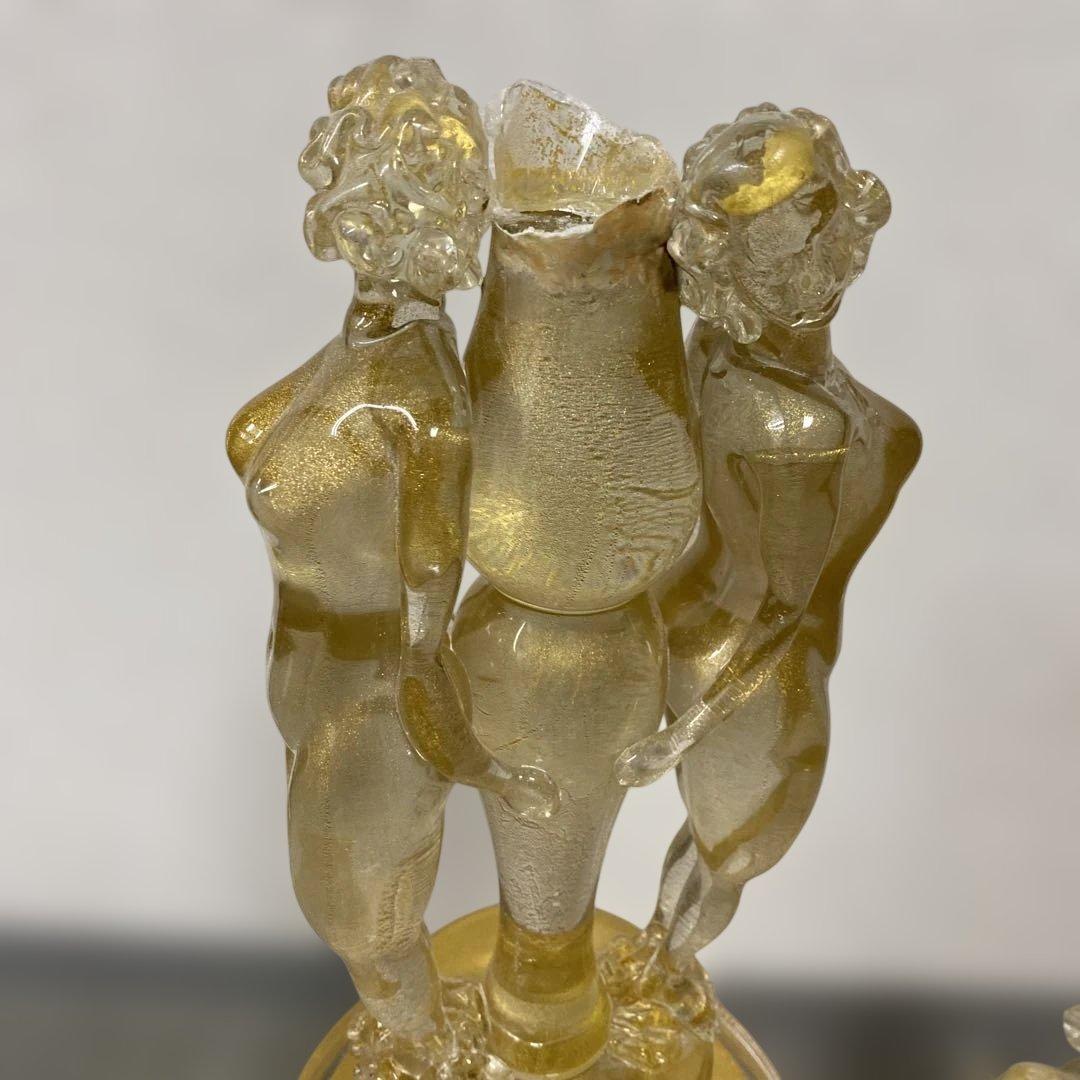 19世紀 ヴェネチア コンポート 特大品 タトチ 東さ8-0107④