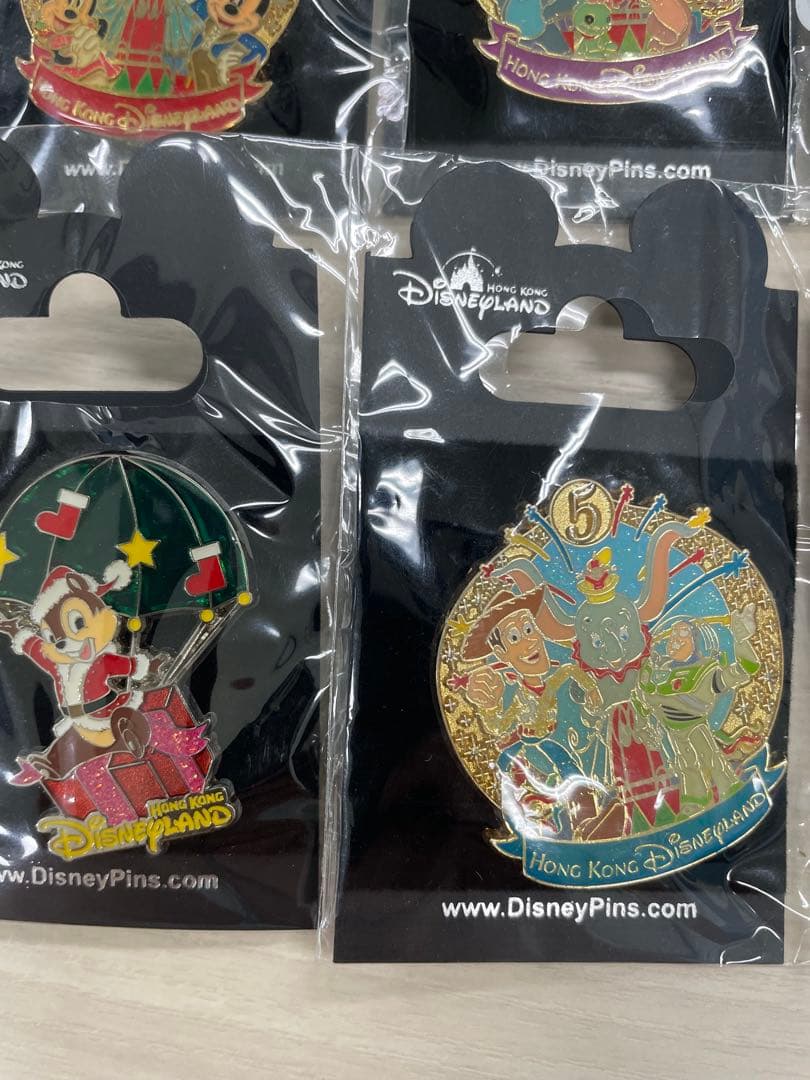 香港ディズニーランド 限定版ピンバッジ 6個セット
