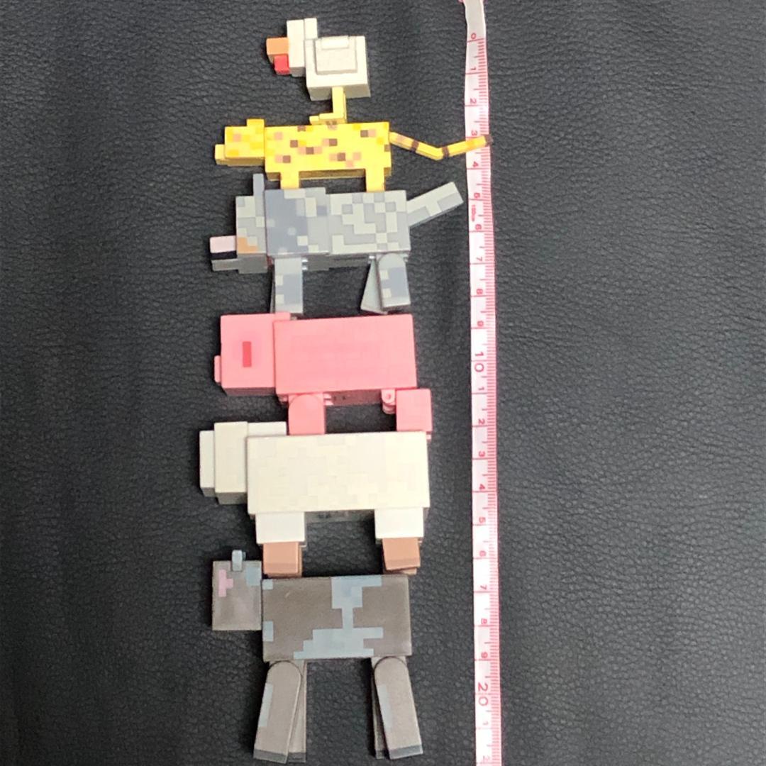 【廃盤品】Minecraft アクションフィギュア アニマル6パックセット