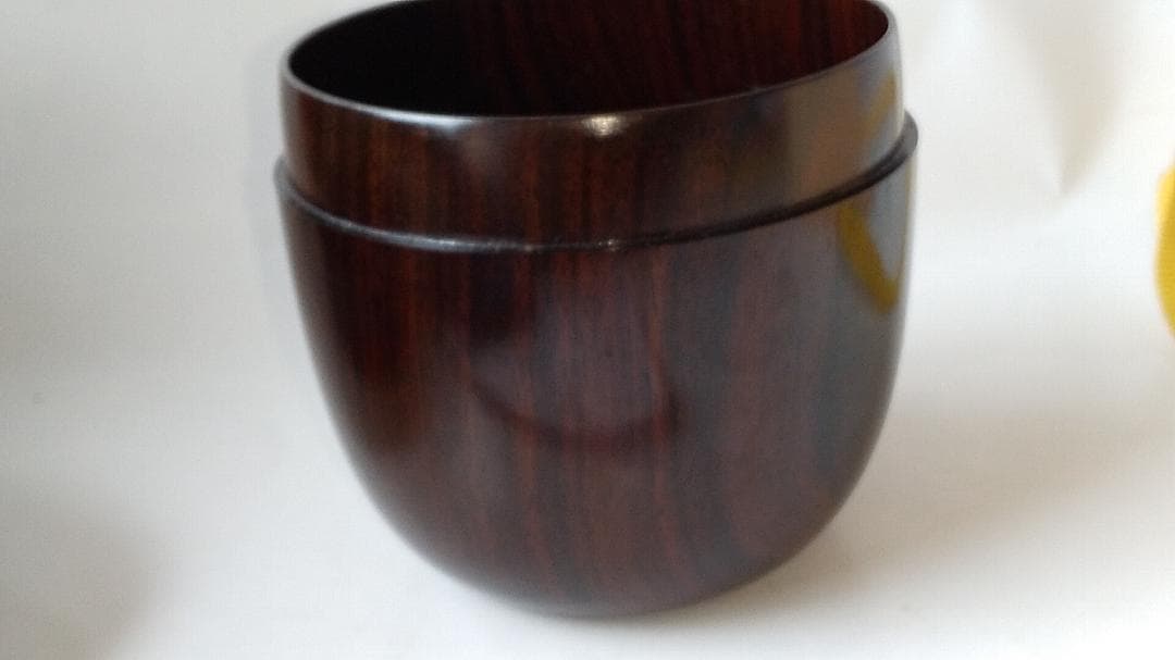 岡本漆専堂 岡本漆園 作 溜塗 中棗 共箱 漆器 漆芸