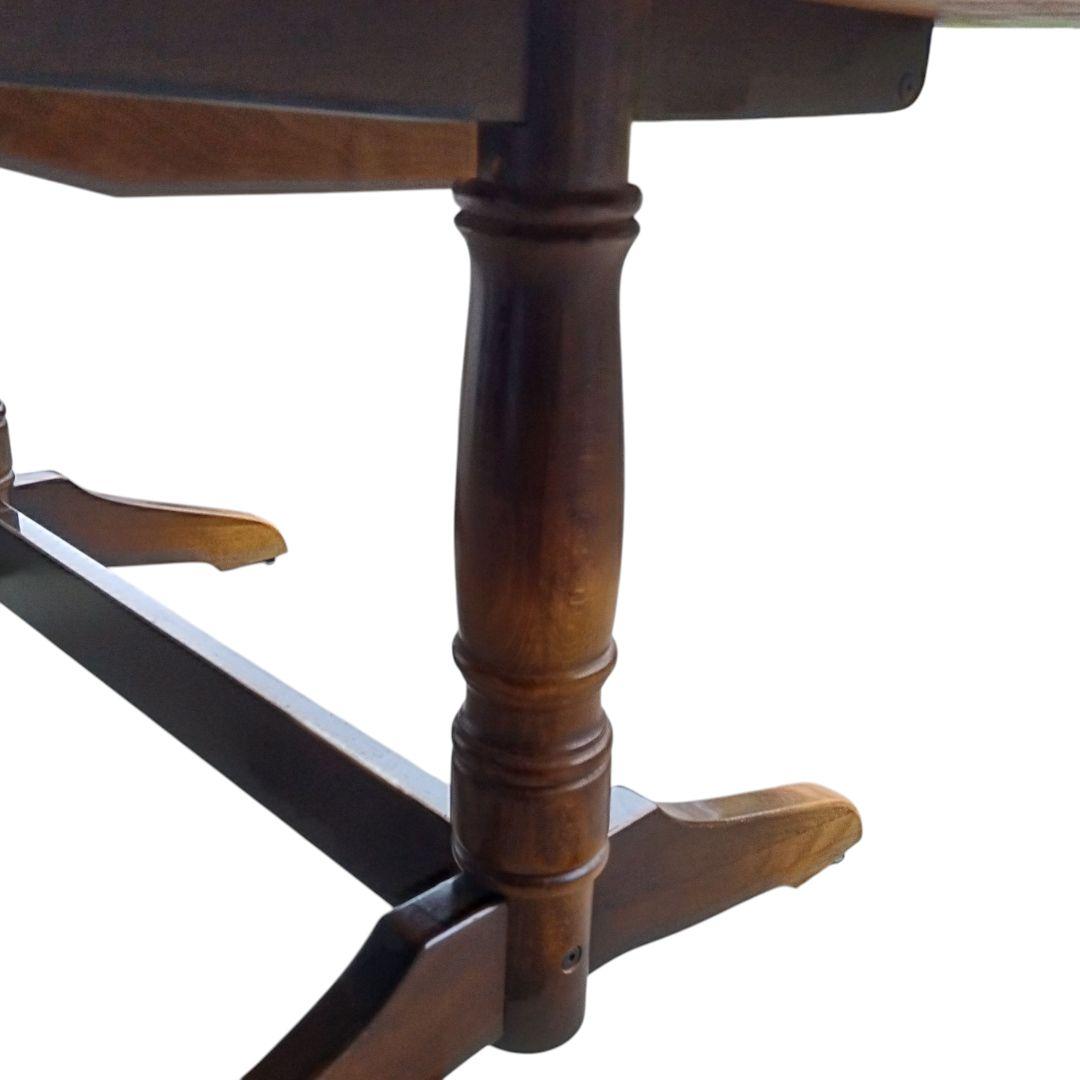 【極美品】飛騨産業 キツツキ 伸長 ダイニングテーブル エクステンションテーブル