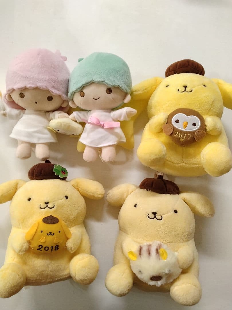 サンリオ 限定干支ぬいぐるみ　キキララ　ポムポムプリン　4点セット サンリオ 限定干支ぬいぐるみ キキララ ポムポムプリン 4点セット