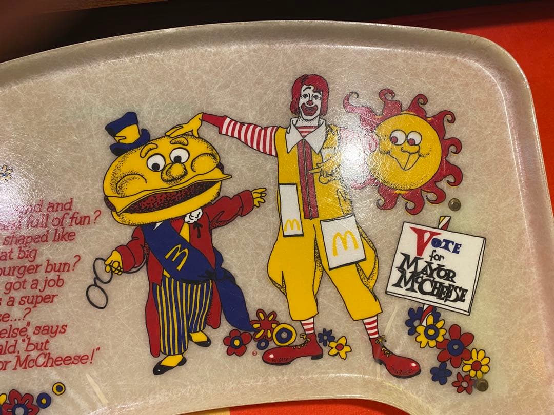 希少マクドナルドビンテージキッズチェアトレイ