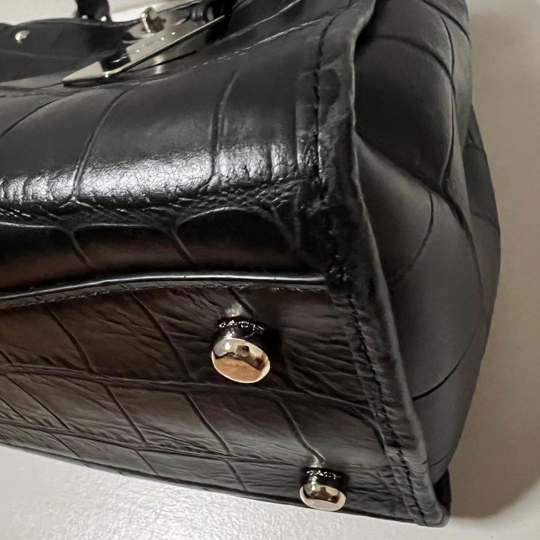 【希少・未使用】COACH クロコ型押し ミニグラマシー 黒