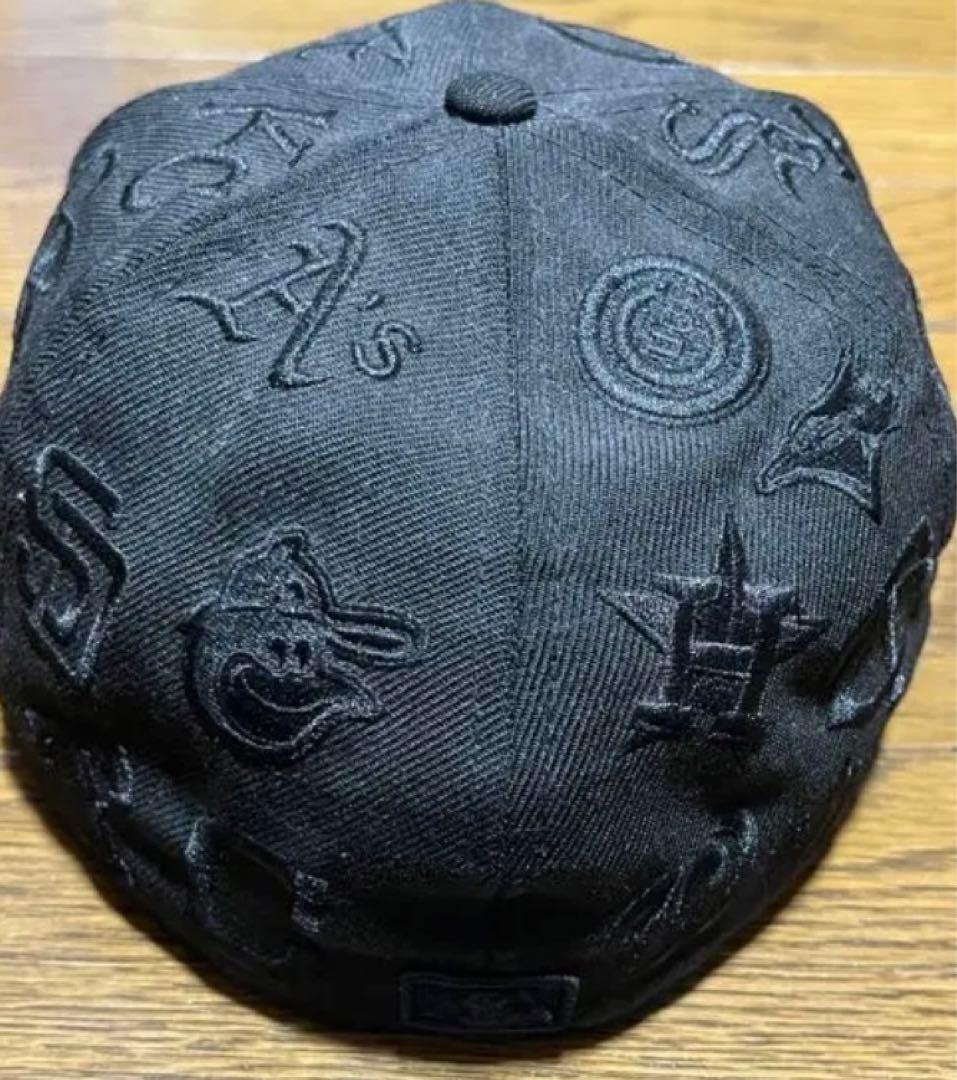 極美品 supreme シュプリーム ニューエラ キャップ 7 3/8 ブラック
