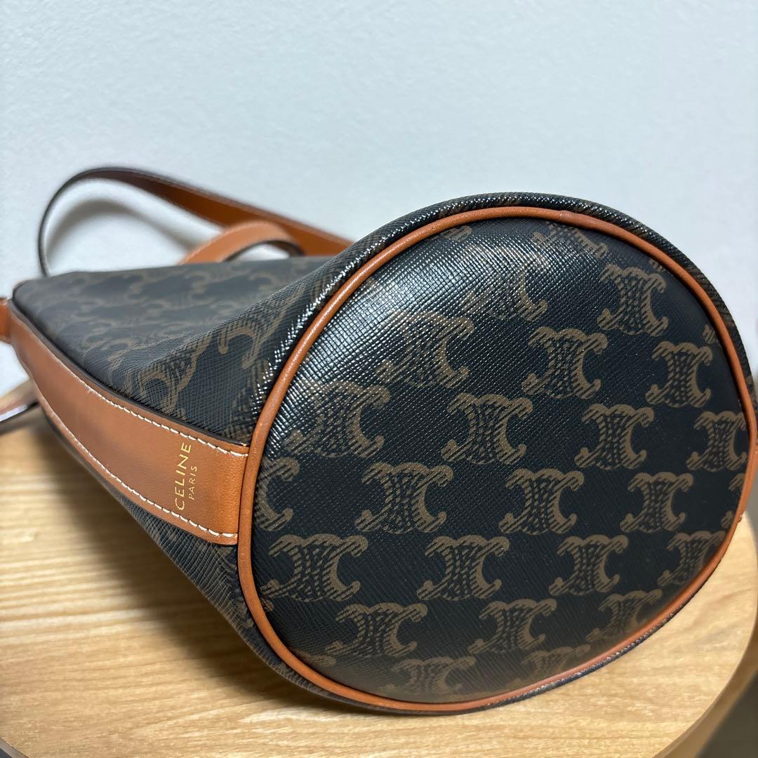 セリーヌCELINE ドローストリングスショルダーバッグ