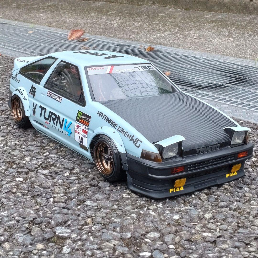 AE86 TRUENO 3DR ラジドリ ボディ D-CRAFTリトラ LED付