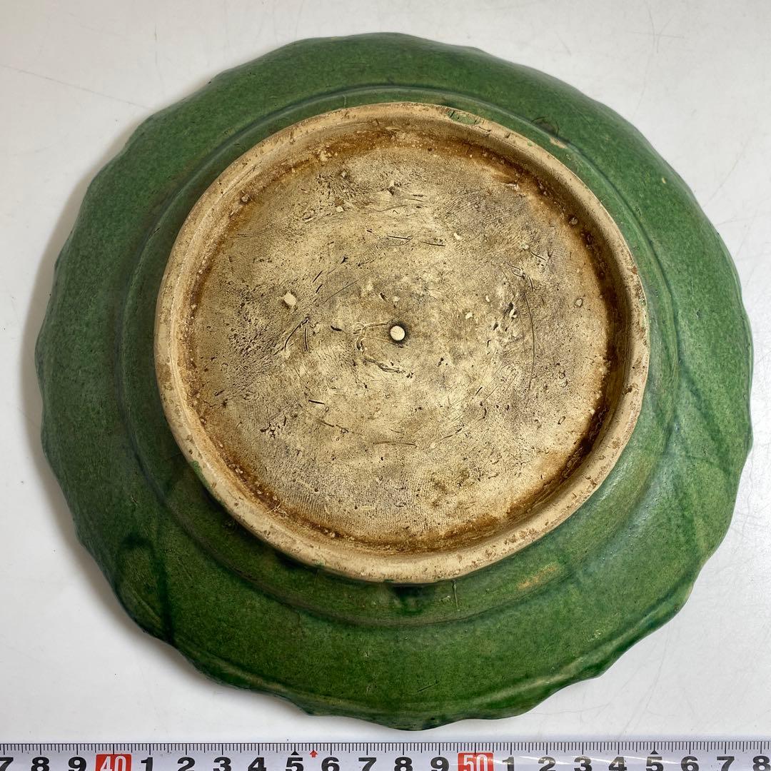 江戸中期 源内焼 草花図 七寸皿 直径21.5㎝ 東な8-0121☆2F - メルカリ