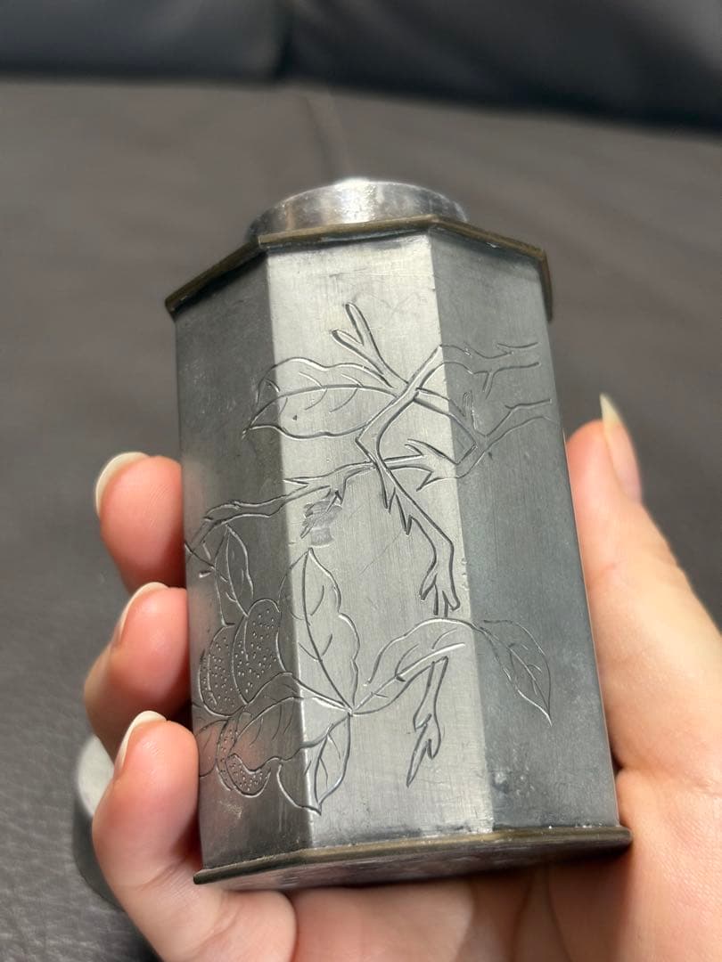 茶入れ物 花鳥図