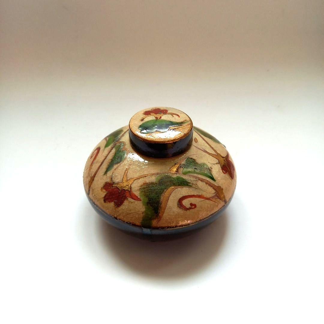 小森忍　山茶窯　インク壺　アンティーク　骨董　北斗窯