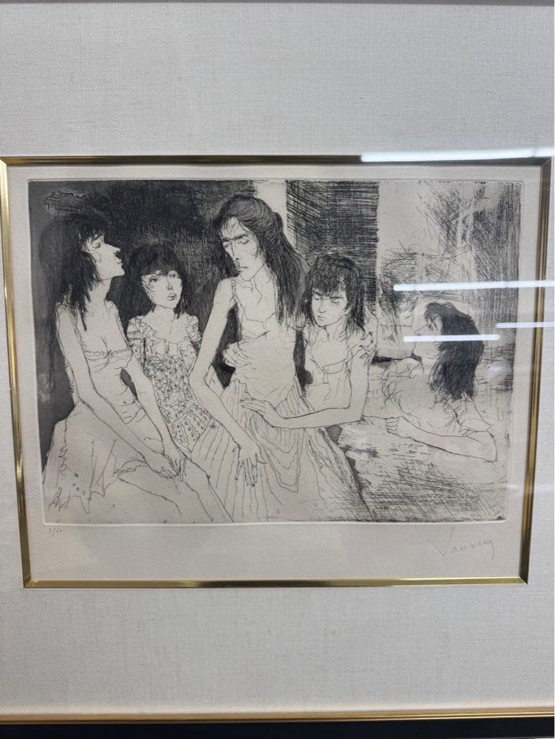 リトグラフ Jean Jansem ジャン・ジャンセン 若い娘 3/60