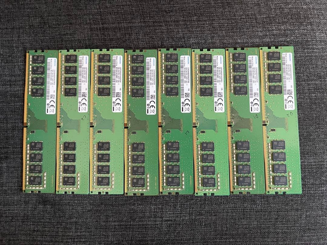 合計64GB】DDR4-2400 8GB×8枚 サムスン