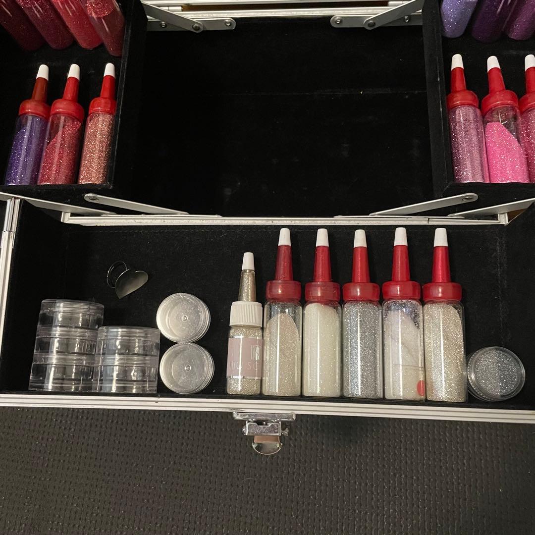 ラメ ボディジュエリー ネイル アート