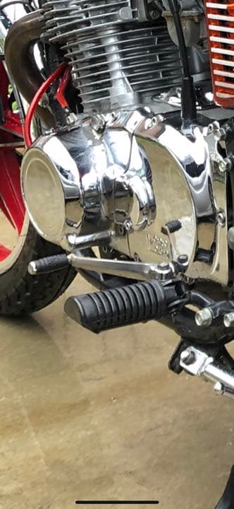 GS400純正メッキエンジンカバー一式 GS400 スポロケカバー レリーズ