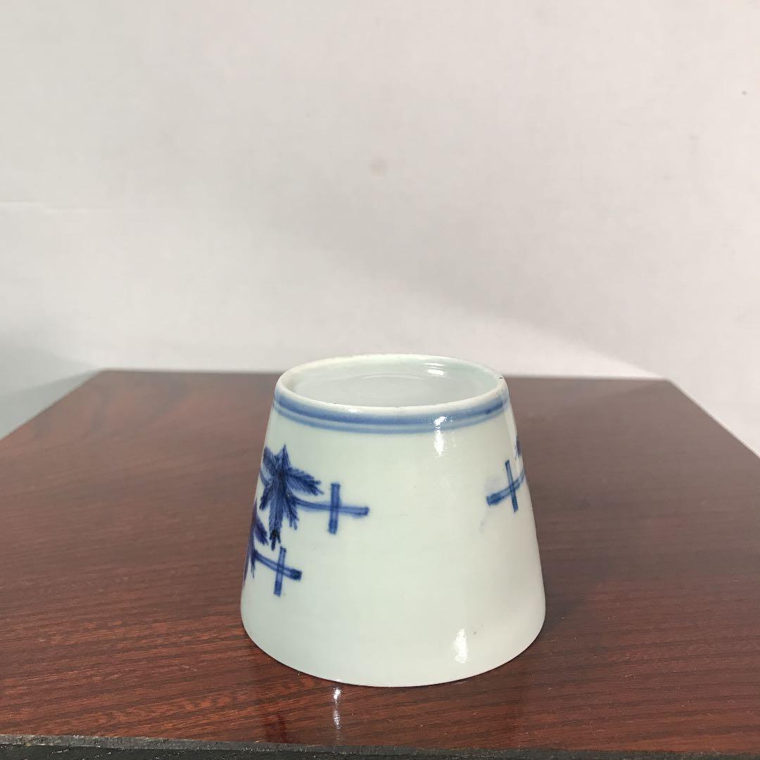 蕎麦猪口古伊万里柿右衛門藍九谷藍柿右衛門唐草蛸唐草