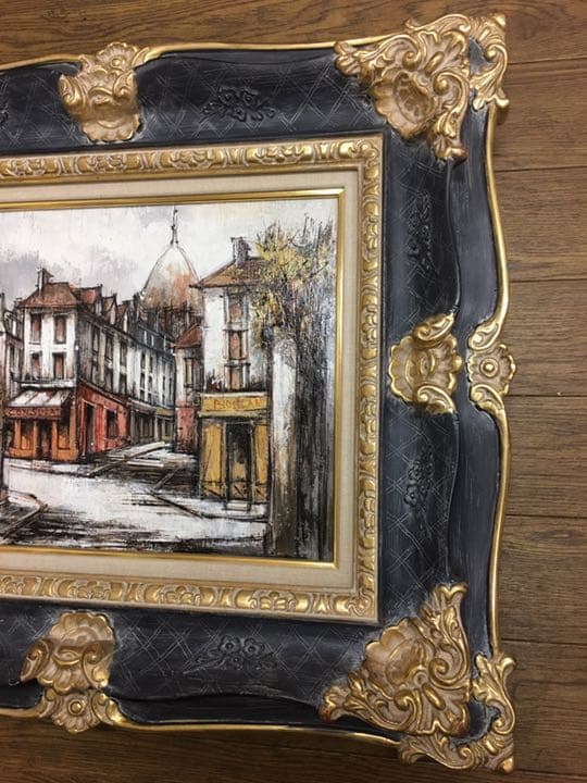 ファッション 名品フランス画家ファルシーの冬のパリモンマルトル通り6