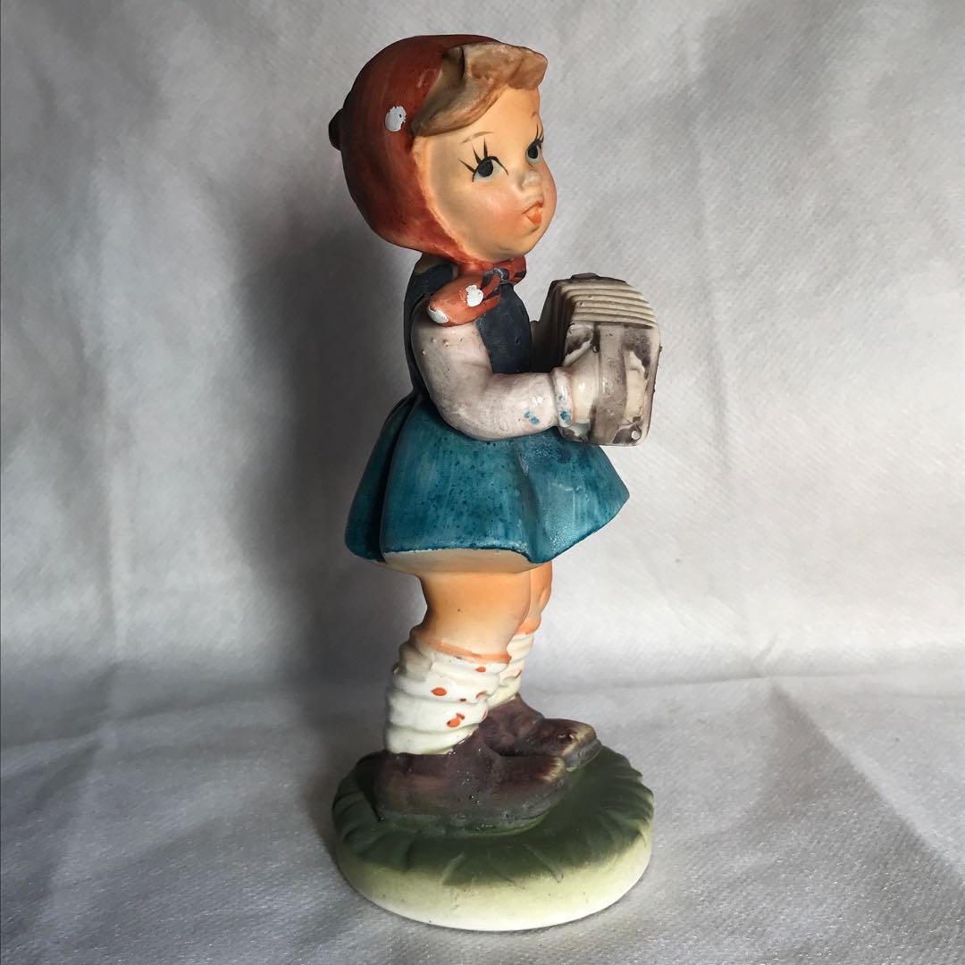 絶版☆美品☆ゲーベル☆フンメル人形☆アコーディオンを弾く少女