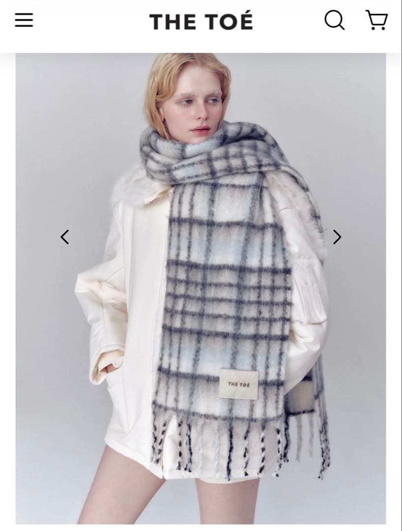 THE TOE チェック柄 マフラー - メルカリ