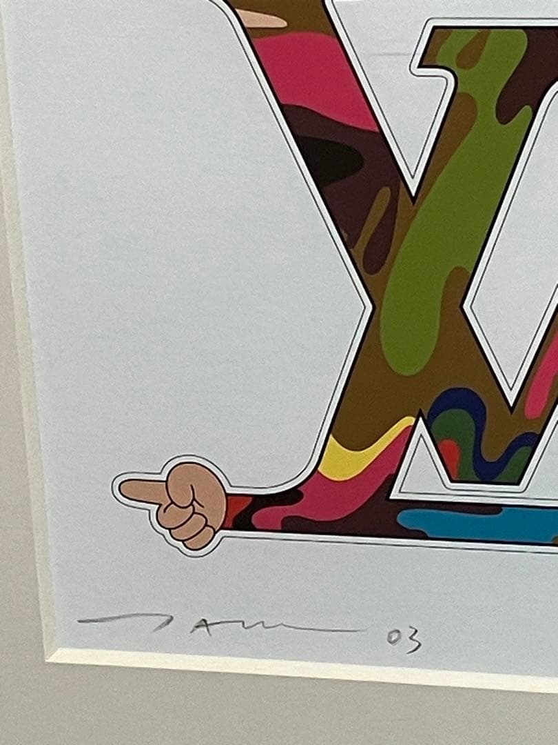 村上隆 x ルイヴィトン 限定50部　額装