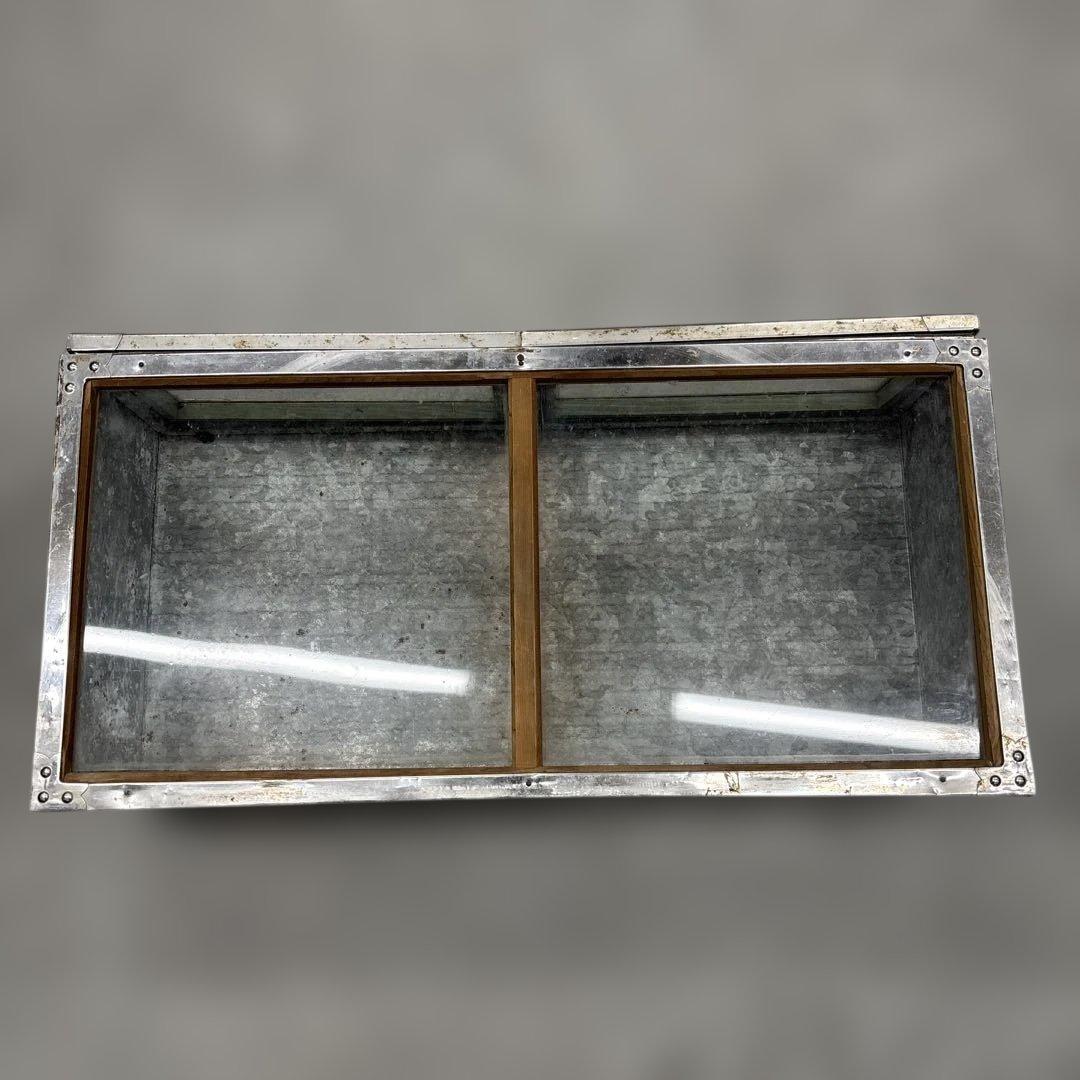 昭和レトロ 駄菓子屋 ブリキガラスショーケース ディスプレイラック