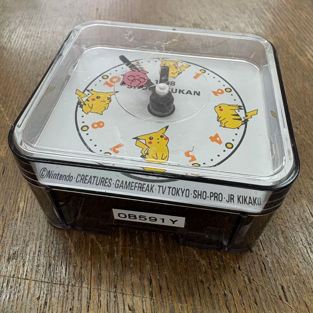 ポケモン 置き時計 ピカチュウ 小学館 1998 希少 希少】ポケモン